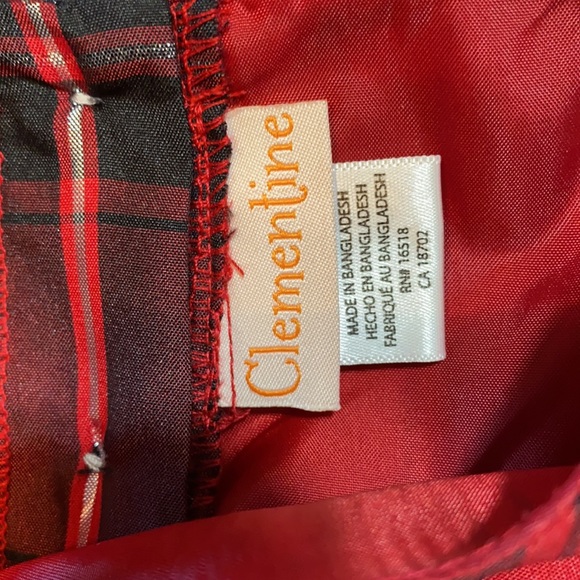 Clementine Red Plaid Holiday Dress 12 Mo Host Pick 11/21 and 4/25! NWOT - Picture 7 of 8